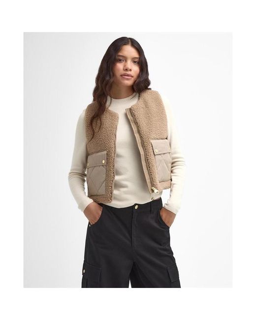 Barbour Natural Nyberg Fleece Sleeveless Gilet