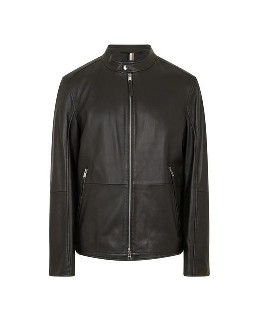 Boss Black Nokuri1 Leather Jacket for men