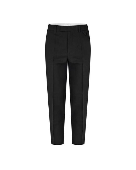Bottega Veneta Black Straight Leg Trousers