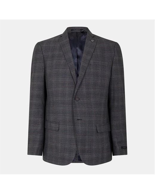 Ted Baker Blue Heritage Check Suit Jacket for men