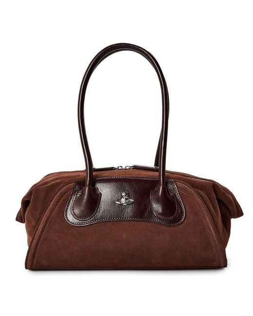 Vivienne Westwood Brown Viv Shirley Sml Bg Ld61