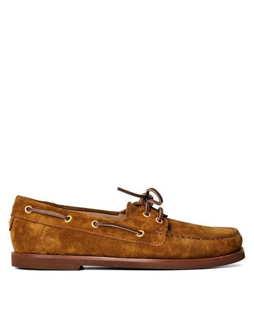 Gianvito Rossi Brown Vandee Loaf Boat Shoes