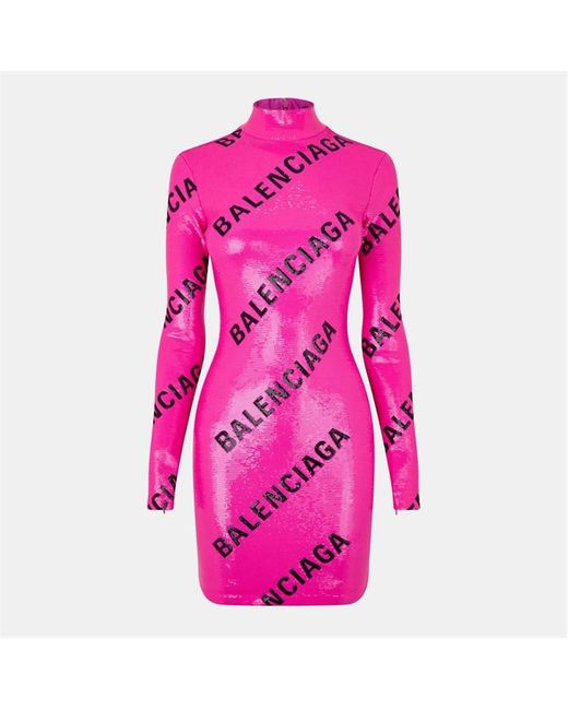 balenciaga pink bodycon dress BALENCIAGA Ruched Mini Dress