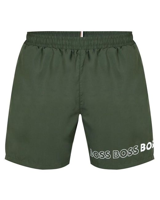 Hugo boss green swim shorts outlet