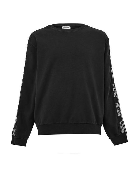 Moschino Black Crew Sweatshirt for men