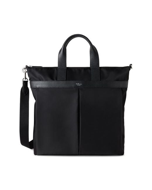 Mulberry Black Heritage Zipped Tote Bag