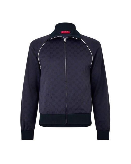 Gucci Blue Full Zip Tracksuit Top for men
