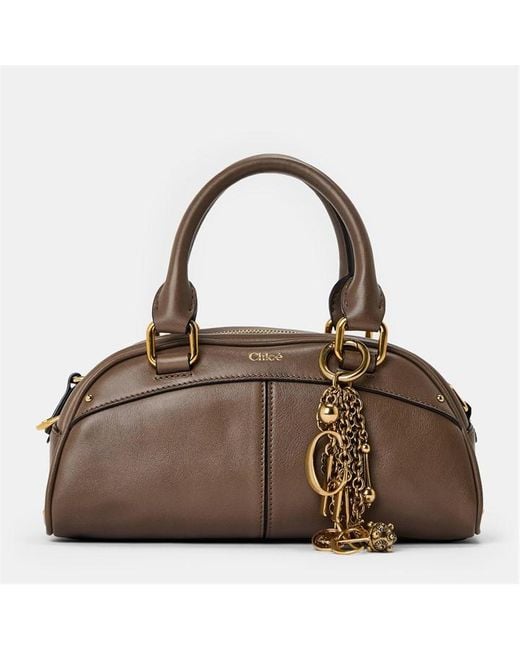 Chloé Brown Small Bowling Bag