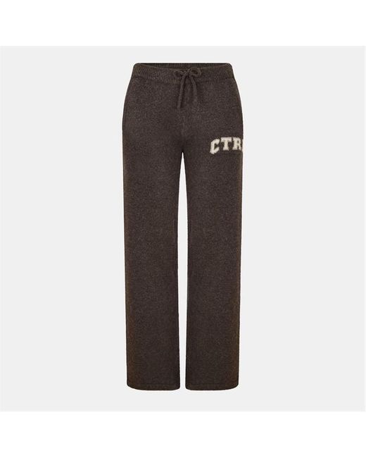 The Couture Club Brown Ctre Jog Knitted Trousers