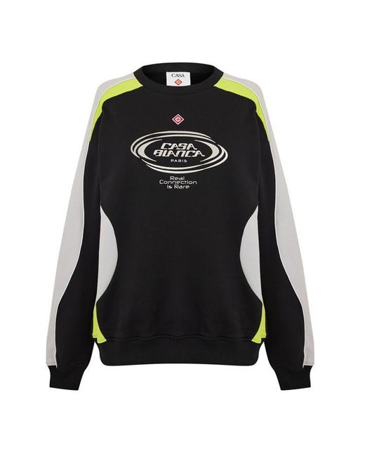 Casablanca Black Show Crew Sweatshirt