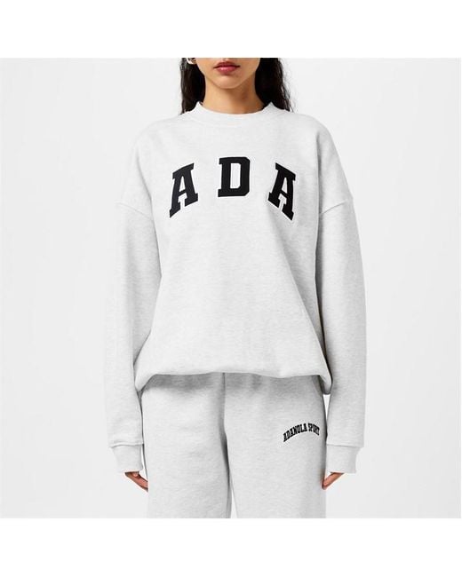 ADANOLA Gray Ada Oversized Sweatshirt