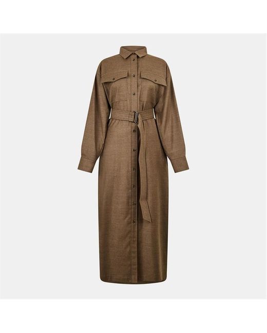 Weekend by Maxmara Brown Stemma Long Maxi Dress