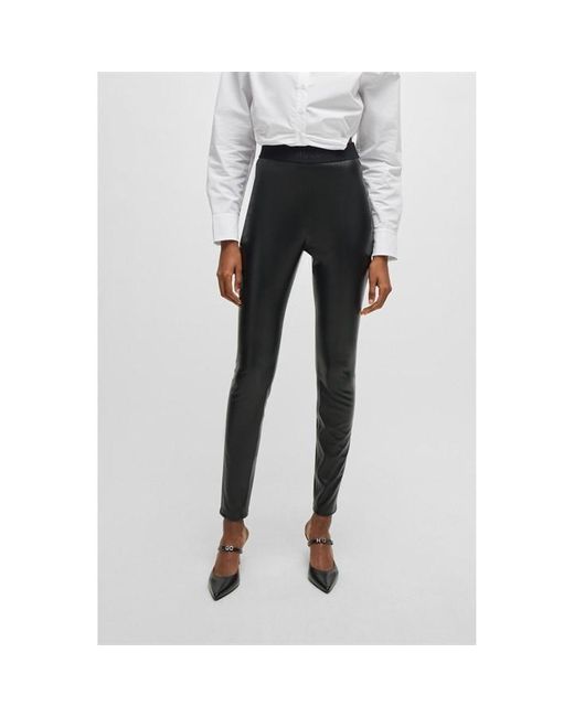 HUGO Gray Honati-3 10241799 01 Straight Leg Trousers