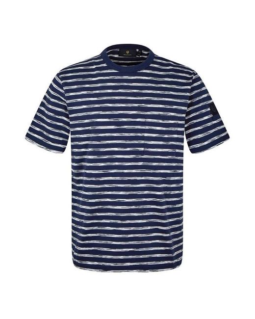 Belstaff Blue Drum Regular Fit T-Shirt for men