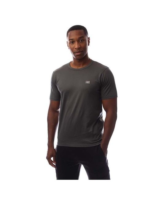 C P Company Black 70/2 Mercerized Jersey Logo Patch T-Shirt for men