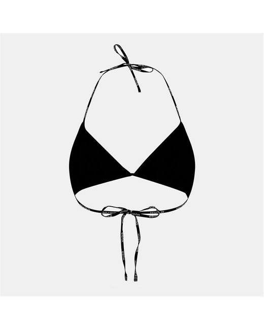 HUGO Black Pure Tie Side Bikini Bottoms