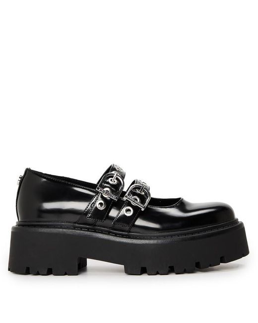 Steve Madden Black Overt Heeled Mules
