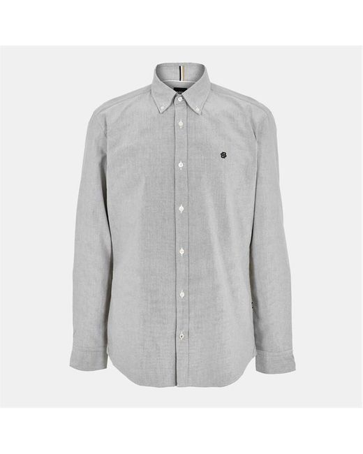 Boss Gray Long Sleeve Shirt for men