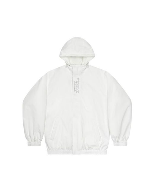 No Fear White Oversized Ski Jacket for men