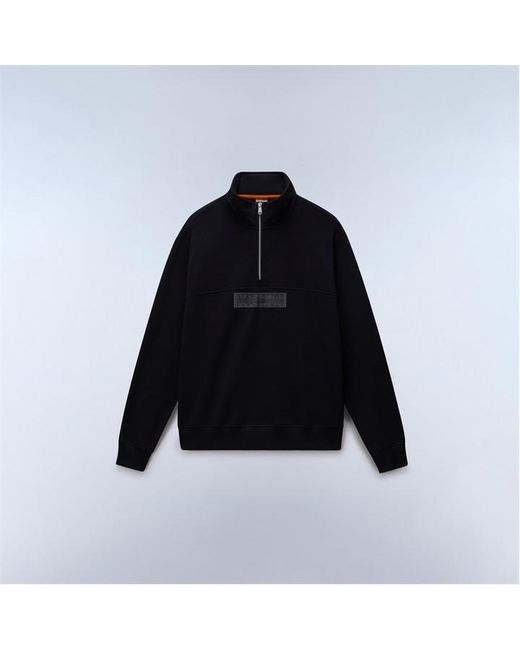Napapijri Black Napa Box 1/4 Zip for men