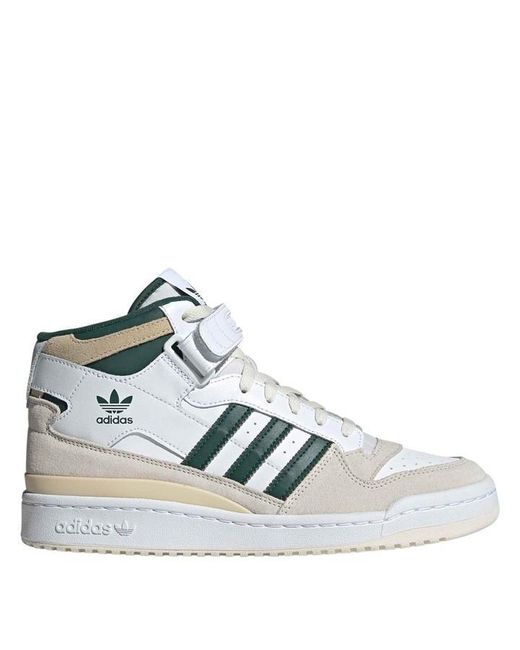 Adidas Originals Blue Forum Mid Trainers for men