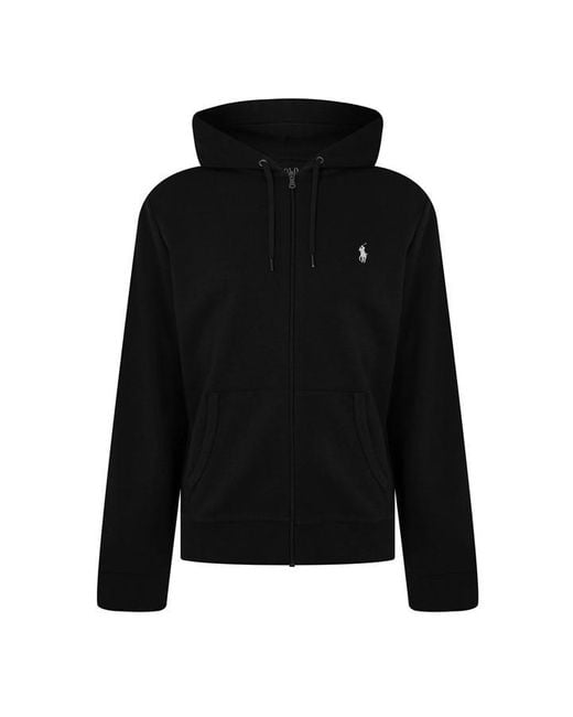 Polo Ralph Lauren Black Double-knit Full-zip Hoodie for men