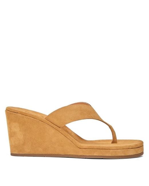 Ancient Greek Sandals Brown Charys Wedge Heeled Sandals