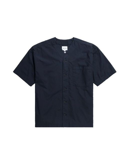 Norse Projects Blue Norse Erwin Ss Shirt Sn42 for men