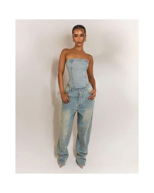 Mars the Label Blue Kai Corset Top
