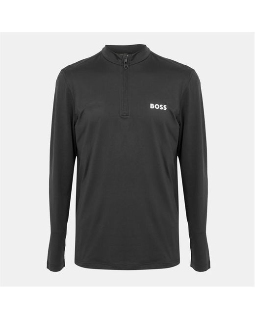 Boss Black 1/4 Zip Performance Tracksuit Top for men