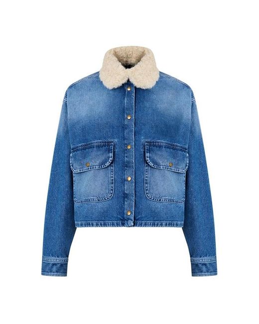 Moncler Blue Denim Jkt Ld64