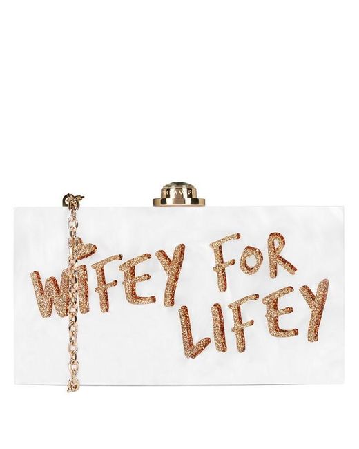 Sophia Webster White Cleo Wifey For Lifey Bag