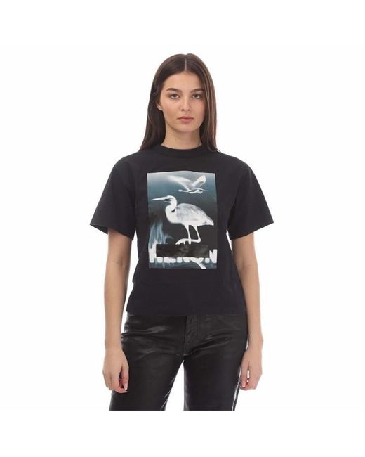 Heron Preston Black Censored Heron T-Shirt