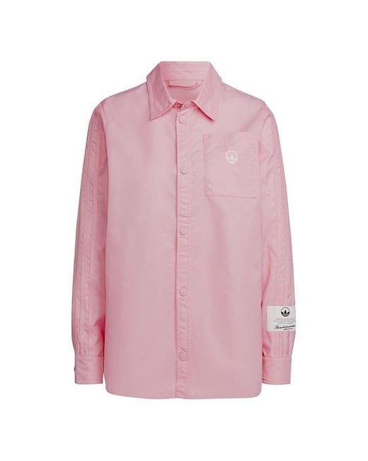 Adidas Originals Pink Adidas Nylon Shirt Ld99