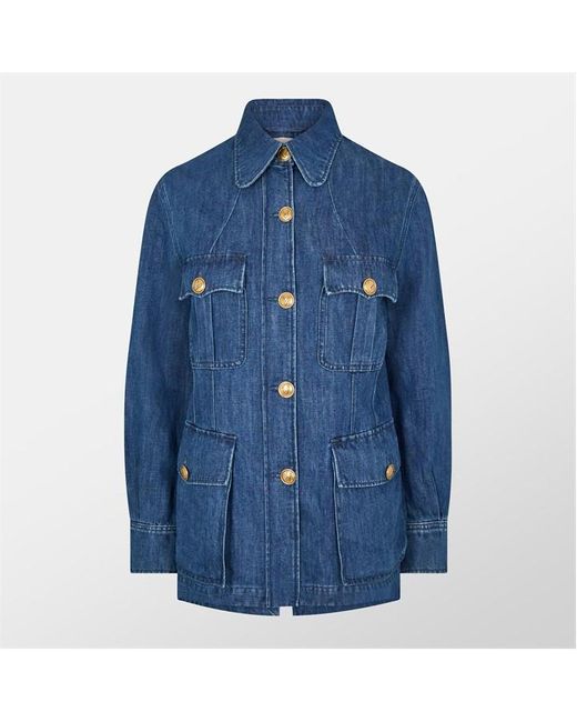 Valentino Blue Denim Overshirt