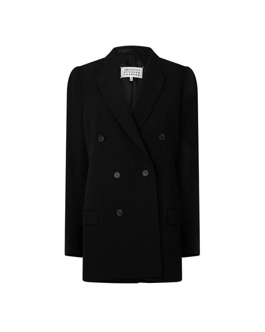 Maison Margiela Black Mmm Dbl Brstd Blzr Ld63