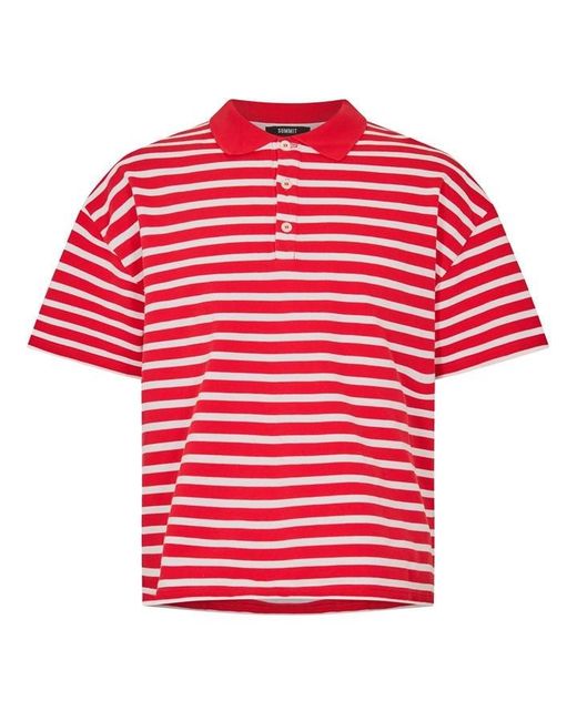 Summit Red Short Sleeve Polo Shirt for men
