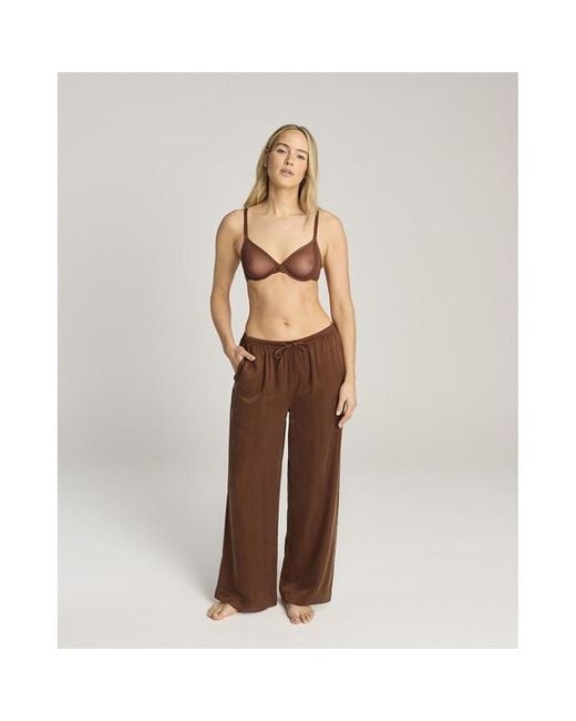 Nudea Brown Eco-Luxe Drawstring Trouser
