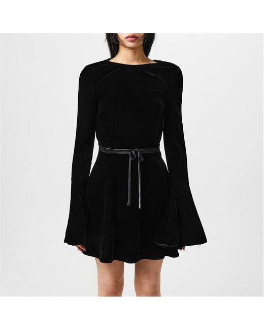 Saint Laurent Black Saint Robe Maxi Dress