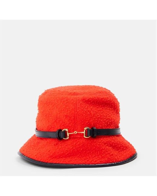 Gucci Red Bucket Hat