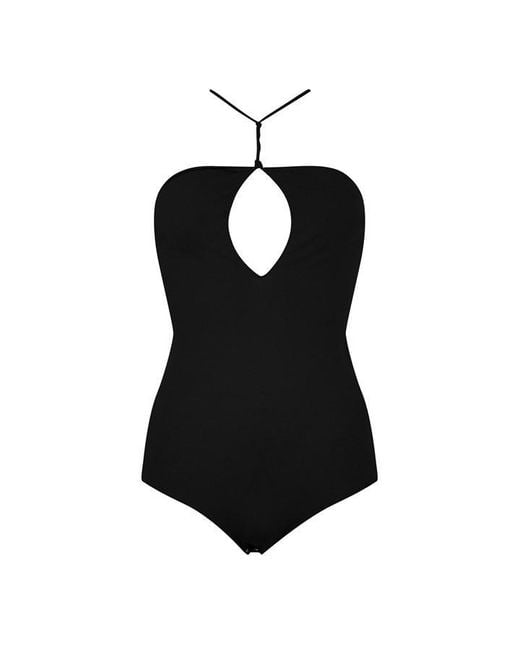 Bottega Veneta Black Clean-Lined Streamlined Fit Bodysuit
