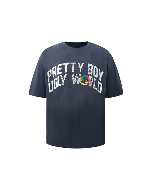 PRETTY BOY UGLY WORLD Yellow Palm Ns Logo Ls T Sn99 for men