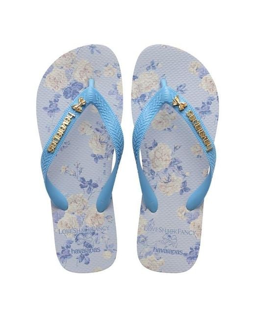 Havaianas Blue X Loveshackfancy Flip Flops