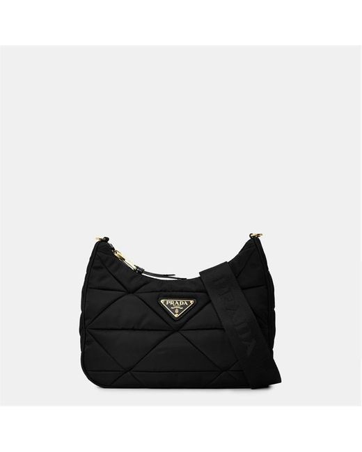 Prada White Padded Re-nylon Shoulder Bag