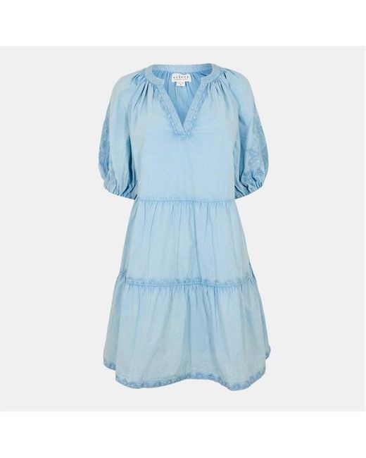 Velvet By Graham & Spencer Blue Shift Dress