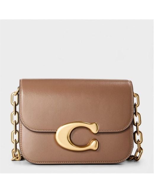 COACH Brown Calf Shoulder Bag