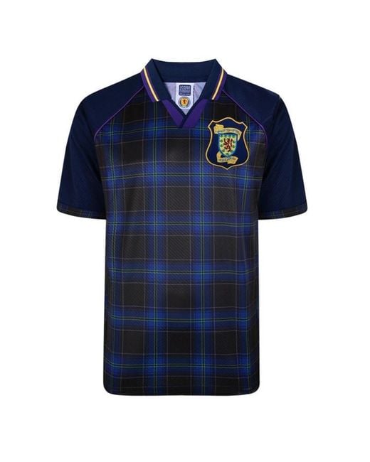 Score Draw Blue Sdraw Scotland '96 Home Shirt Adults for men