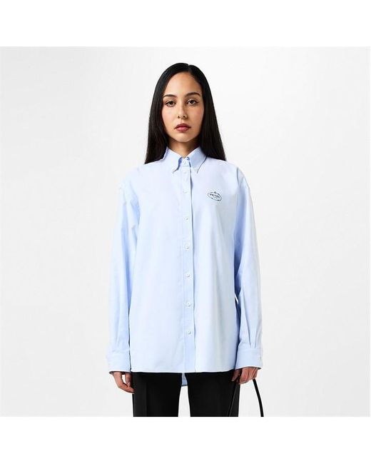 Prada Blue Oxford Poplin Shirt