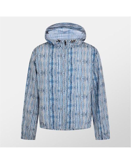 Pal Zileri Blue Zipped Hooded Softshell Jacket for men