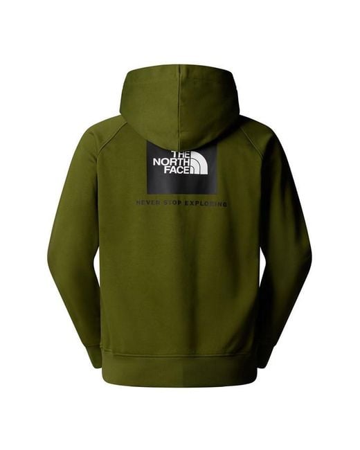 The North Face Green Never Stop Exploring Cotton Long Sleeve Hoodie for men